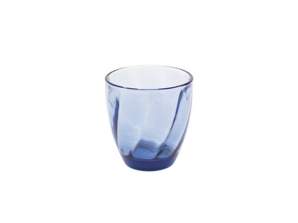Farvet vandglas, twist - Indigo - 25 cl