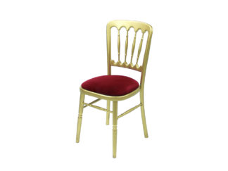 Guldstol - Rødt sæde