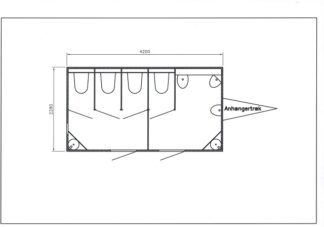 Herre/damevogn - 4 wc - 3 urinal - pumpe - vakuum